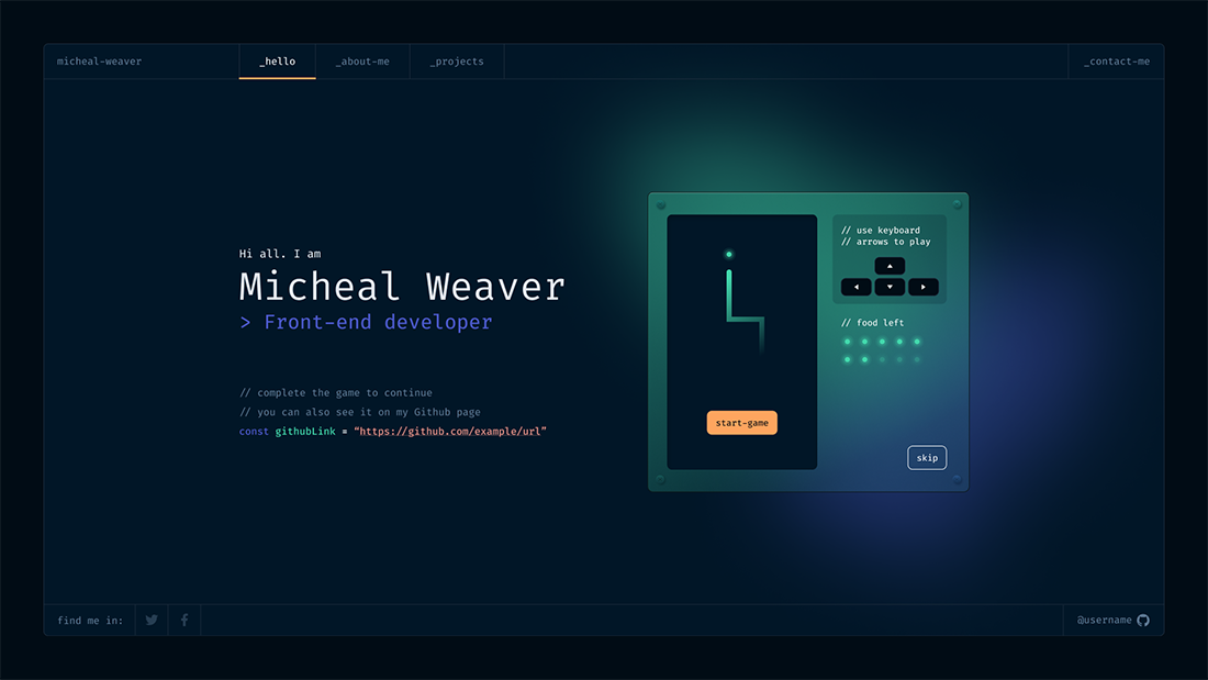 developer-portfolio-v2 | Awesome porfolio design for developers or ...